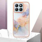 For Honor X8b Electroplating IMD TPU Phone Case(White Marble) - 2