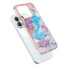 For Honor X8b Electroplating IMD TPU Phone Case(Blue Marble) - 3