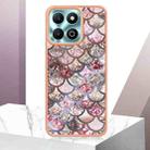 For Honor X6b Electroplating IMD TPU Phone Case(Pink Scales) - 2