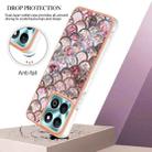 For Honor X6b Electroplating IMD TPU Phone Case(Pink Scales) - 3