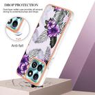 For Honor X6b Electroplating IMD TPU Phone Case(Purple Flower) - 3