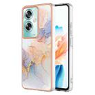 For OPPO A79 5G Global Electroplating IMD TPU Phone Case(White Marble) - 1