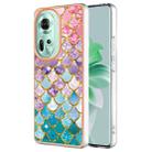 For OPPO Reno11 5G Global Electroplating IMD TPU Phone Case(Colorful Scales) - 1