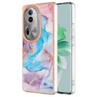 For OPPO Reno11 Pro 5G Global Electroplating IMD TPU Phone Case(Blue Marble) - 1