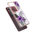 For OPPO Reno11 F 5G Global Electroplating IMD TPU Phone Case(Purple Flower) - 3