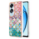 For OPPO A60 Electroplating IMD TPU Phone Case(Colorful Scales) - 1