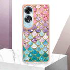 For OPPO A60 Electroplating IMD TPU Phone Case(Colorful Scales) - 2