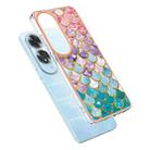 For OPPO A60 Electroplating IMD TPU Phone Case(Colorful Scales) - 3