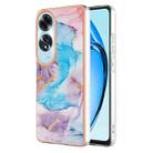 For OPPO A60 Electroplating IMD TPU Phone Case(Blue Marble) - 1