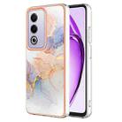 For OPPO A80 5G / A3 Pro Global Electroplating IMD TPU Phone Case(White Marble) - 1