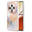 For OPPO Reno12 F 5G Electroplating IMD TPU Phone Case(White Marble) - 1