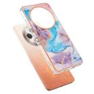 For OPPO Reno12 F 5G Electroplating IMD TPU Phone Case(Blue Marble) - 3