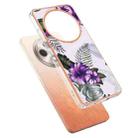 For OPPO Reno12 F 5G Electroplating IMD TPU Phone Case(Purple Flower) - 3