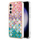 For Samsung Galaxy S23 FE 5G Electroplating IMD TPU Phone Case(Colorful Scales) - 1