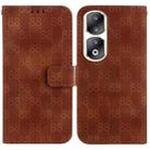 For Honor X5 Double 8-shaped Embossed Leather Phone Case(Brown) - 1