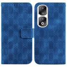 For Honor X5 Double 8-shaped Embossed Leather Phone Case(Blue) - 1