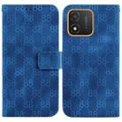 For Honor 80 SE Double 8-shaped Embossed Leather Phone Case(Blue) - 1