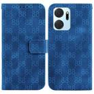 For Honor 80 Pro Double 8-shaped Embossed Leather Phone Case(Blue) - 1