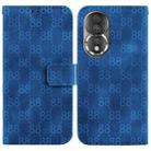 For Honor X9 / X9 5G Double 8-shaped Embossed Leather Phone Case(Blue) - 1