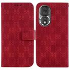 For Honor X9 / X9 5G Double 8-shaped Embossed Leather Phone Case(Red) - 1