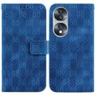 For Honor 50 Lite / Huawei nova 8i Double 8-shaped Embossed Leather Phone Case(Blue) - 1