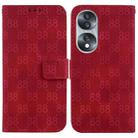 For Honor 50 Lite / Huawei nova 8i Double 8-shaped Embossed Leather Phone Case(Red) - 1