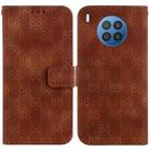 For Honor 50 Lite / Huawei nova 8i Double 8-shaped Embossed Leather Phone Case(Brown) - 1