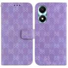 For Honor X5 Plus / Play 40C Double 8-shaped Embossed Leather Phone Case(Purple) - 1