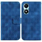 For Honor X5 Plus / Play 40C Double 8-shaped Embossed Leather Phone Case(Blue) - 1