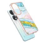 For Honor X7b 4G / X7b 5G Electroplating Marble Dual-side IMD Phone Case(Green 004) - 3