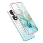 For Honor X7b 4G / X7b 5G Electroplating Marble Dual-side IMD Phone Case(Green 003) - 3