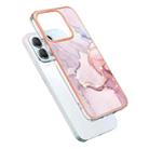 For Honor X8b Electroplating Marble Dual-side IMD Phone Case(Rose Gold 005) - 3