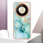 For Honor X9b Electroplating Marble Dual-side IMD Phone Case(Green 003) - 2