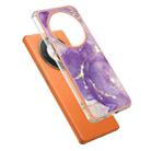 For Honor X9b Electroplating Marble Dual-side IMD Phone Case(Purple 002) - 3
