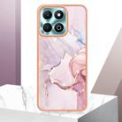 For Honor X6b Electroplating Marble Dual-side IMD Phone Case(Rose Gold 005) - 2