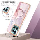 For Honor X6b Electroplating Marble Dual-side IMD Phone Case(Rose Gold 005) - 3