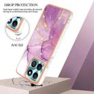 For Honor X6b Electroplating Marble Dual-side IMD Phone Case(Purple 001) - 3