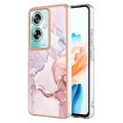 For OPPO A79 5G Global Electroplating Marble Dual-side IMD Phone Case(Rose Gold 005) - 1