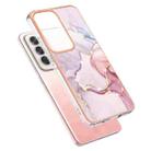 For OPPO Reno12 Global Electroplating Marble Dual-side IMD Phone Case(Rose Gold 005) - 3