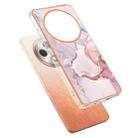 For OPPO Reno12 F 5G Electroplating Marble Dual-side IMD Phone Case(Rose Gold 005) - 3