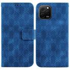 For Huawei nova Y61 / Enjoy 50z Double 8-shaped Embossed Leather Phone Case(Blue) - 1