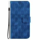 For Huawei nova Y61 / Enjoy 50z Double 8-shaped Embossed Leather Phone Case(Blue) - 2