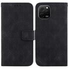 For Huawei nova Y61 / Enjoy 50z Double 8-shaped Embossed Leather Phone Case(Black) - 1