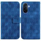 For Huawei nova Y70 Plus Double 8-shaped Embossed Leather Phone Case(Blue) - 1