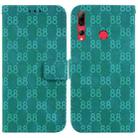 For Huawei P Smart Z / Y9 Prime 2019 Double 8-shaped Embossed Leather Phone Case(Green) - 1