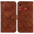 For Huawei P Smart+ 2019 / Enjoy 9s Double 8-shaped Embossed Leather Phone Case(Brown) - 1