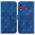 For Huawei P Smart+ 2019 / Enjoy 9s Double 8-shaped Embossed Leather Phone Case(Blue) - 1