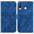 For Huawei P30 lite / nova 4e Double 8-shaped Embossed Leather Phone Case(Blue) - 1