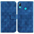 For Huawei P smart 2019 /Honor 10 Lite Double 8-shaped Embossed Leather Phone Case(Blue) - 1