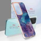 For Honor 200 Lite Global Electroplating Marble Dual-side IMD Phone Case(Purple 016) - 2